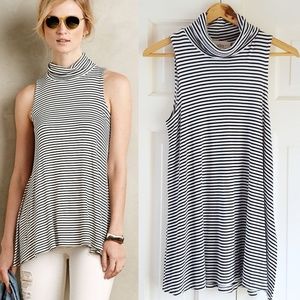 ANTHROPOLOGIE Puella Striped Swing Tunic Tank